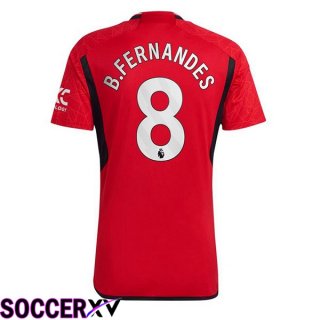 Manchester United (B.Fernandes 8) Soccer Jersey Home Red 2023/2024