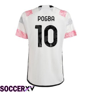 Juventus (POGBA 10) Soccer Jersey Away White 2023/2024