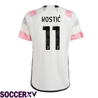 Juventus (KOSTIĆ 11) Soccer Jersey Away White 2023/2024