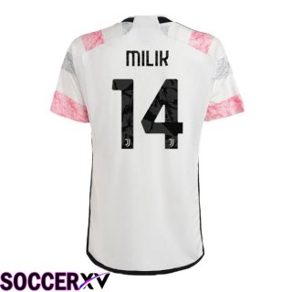 Juventus (MILIK 14) Soccer Jersey Away White 2023/2024