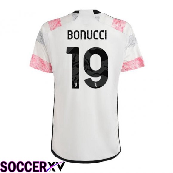 Juventus (BONUCCI 19) Soccer Jersey Away White 2023/2024