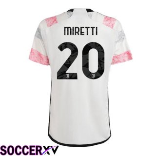 Juventus (MIRETTI 20) Soccer Jersey Away White 2023/2024