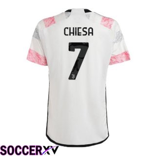 Juventus (CHIESA 7) Soccer Jersey Away White 2023/2024