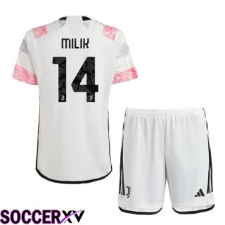 Juventus (MILIK 14) Kids Soccer Jersey Away White 2023/2024