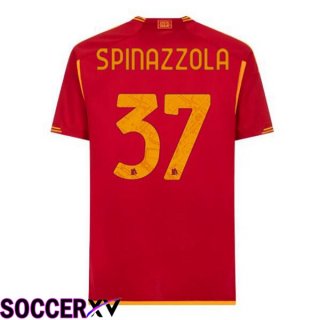 AS Roma (SPINAZZOLA 37) Soccer Jersey Home Red 2023/2024