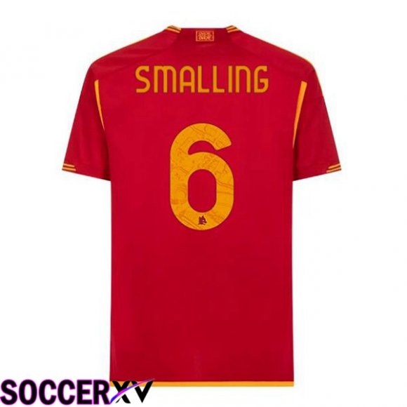 AS Roma (SMALLING 6) Soccer Jersey Home Red 2023/2024