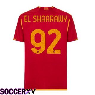 AS Roma (EL SHAARAWY 92) Soccer Jersey Home Red 2023/2024