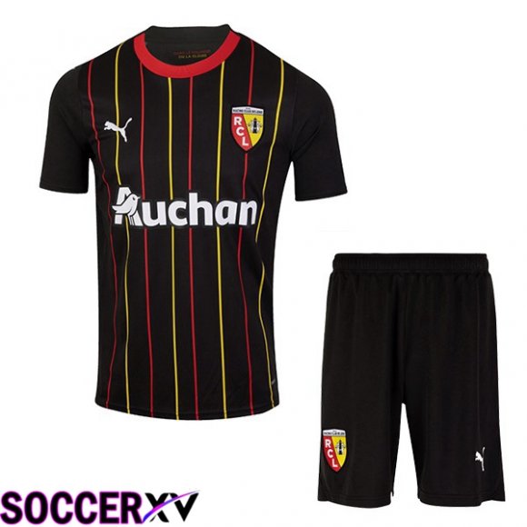 RC Lens Kids Soccer Jersey Home Black 2023/2024