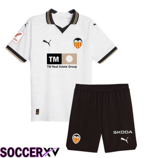 Valencia CF Kids Soccer Jersey Home White 2023/2024