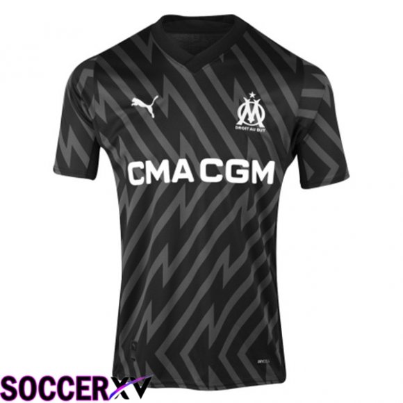 Marseille OM Soccer Jersey Goalkeeper Black 2023/2024