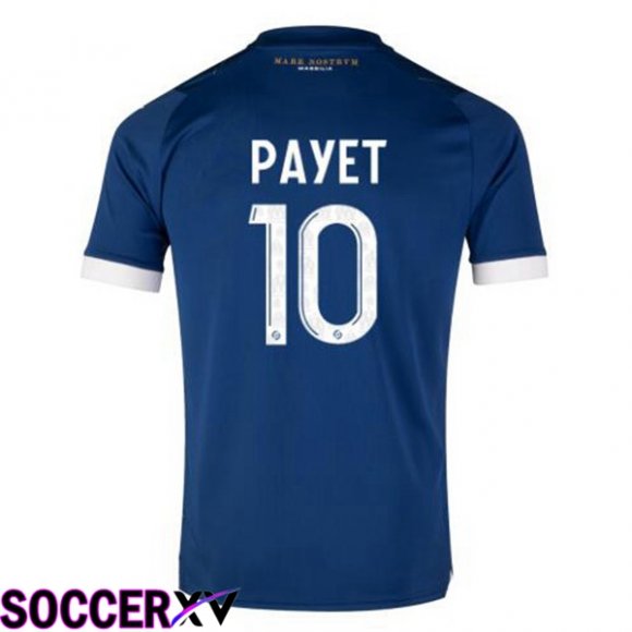 Marseille OM (PAYET 10) Soccer Jersey Away Blue 2023/2024