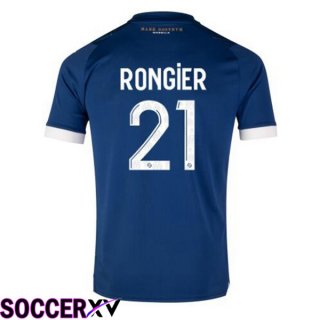 Marseille OM (RONGIER 21) Soccer Jersey Away Blue 2023/2024