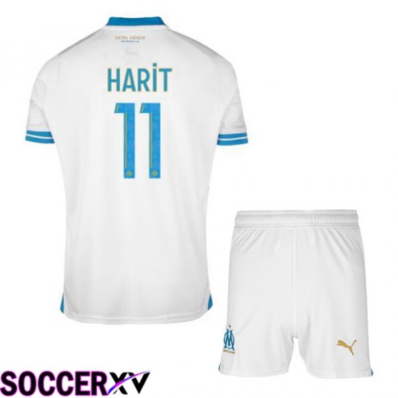 Marseille OM (HARIT 11) Kids Soccer Jersey Home White 2023/2024