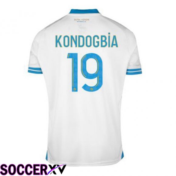 Marseille OM (KONDOGBIA 19) Soccer Jersey Home White 2023/2024