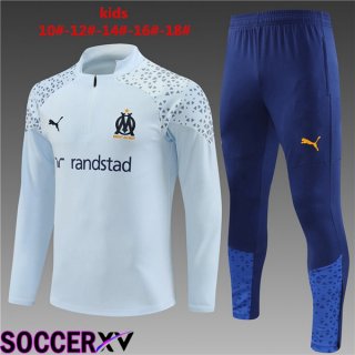 Marseille OM Kids Training Tracksuit Suit Blue 2023/2024