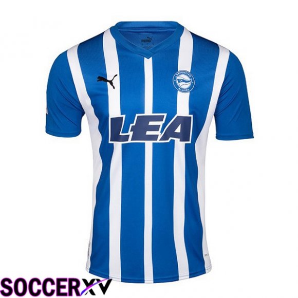 Deportivo Alaves Soccer Jersey Home Blue White 2023/2024