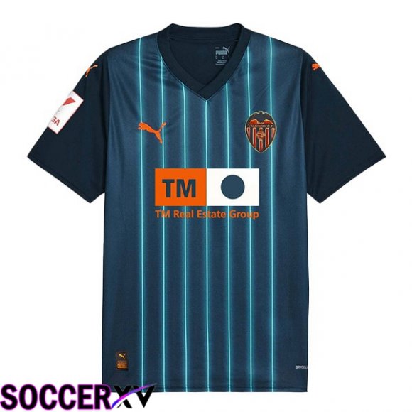 Valencia CF Soccer Jersey Away Blue 2023/2024