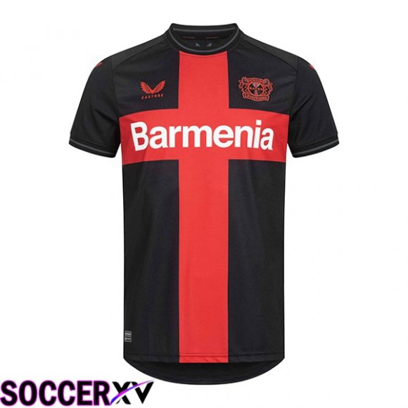 Bayer 04 Leverkusen Soccer Jersey Home Black Red 2023/2024