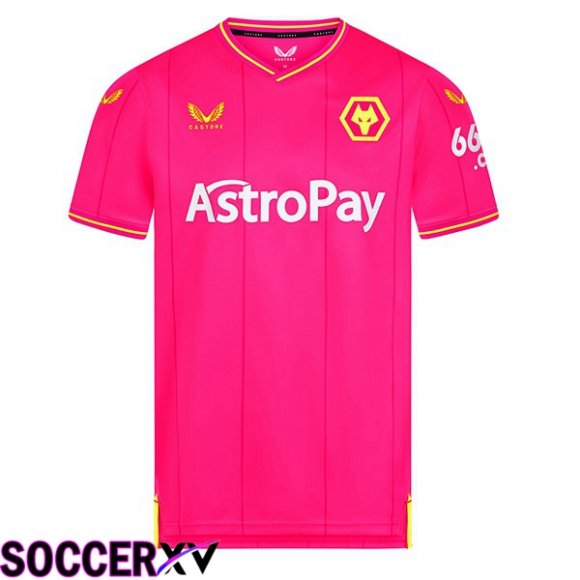 Wolves Soccer Jersey Goalkeeper Pink 2023/2024