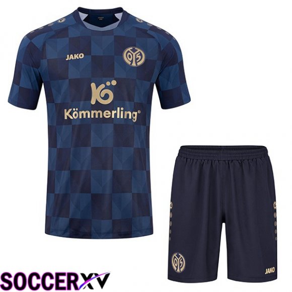 FSV Mainz 05 Kids Soccer Jersey Away Blue 2023/2024