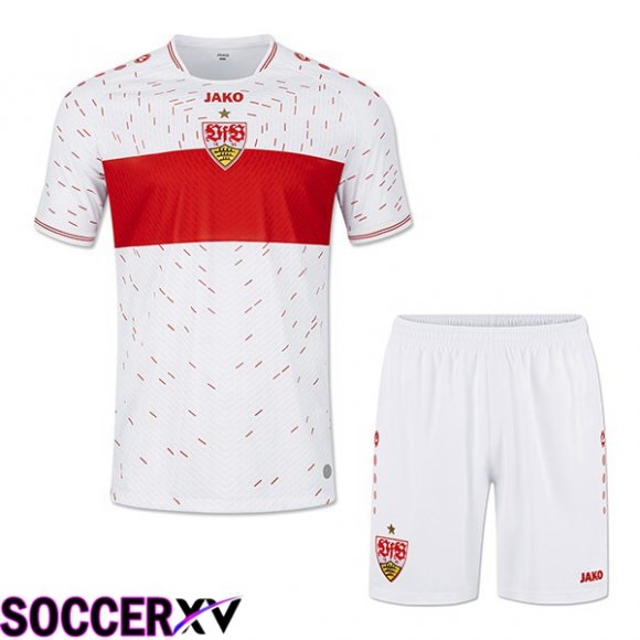 VfB Stuttgart Kids Soccer Jersey Home White 2023/2024