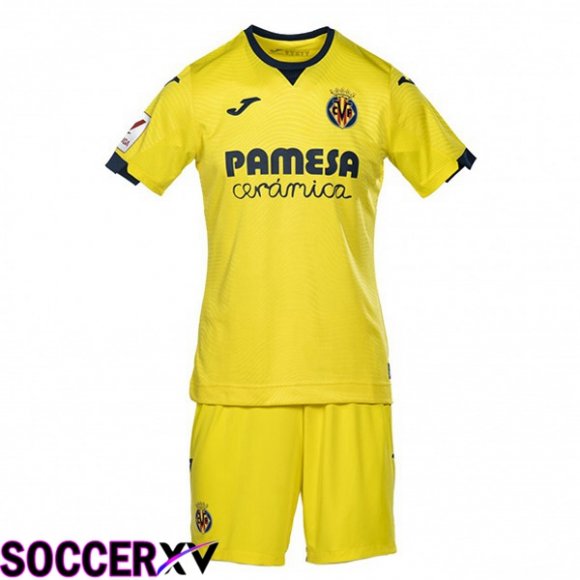 Villarreal Kids Soccer Jersey Home Yellow 2023/2024