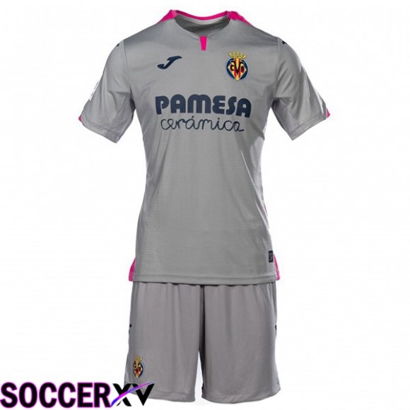 Villarreal Kids Soccer Jersey Third Grey 2023/2024