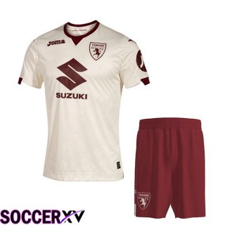 Torino FC Kids Soccer Jersey Away Yellow 2023/2024