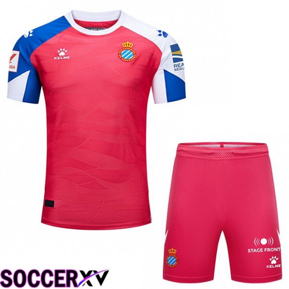 RCD Espanyol Kids Soccer Jersey Away Pink 2023/2024