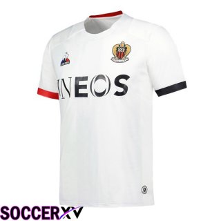 OGC Nice Soccer Jersey Away White 2023/2024