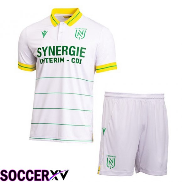 FC Nantes Kids Soccer Jersey Away White 2023/2024