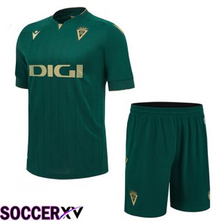 Cadiz CF Kids Soccer Jersey Third Green 2023/2024