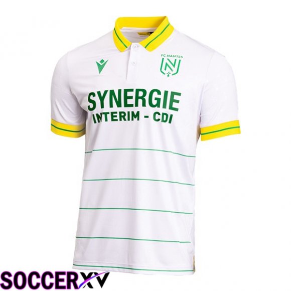 FC Nantes Soccer Jersey Away White 2023/2024