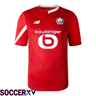 Lille OSC Soccer Jersey Home Red 2023/2024