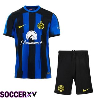 Inter Milan Kids Soccer Jersey Home Blue 2023/2024