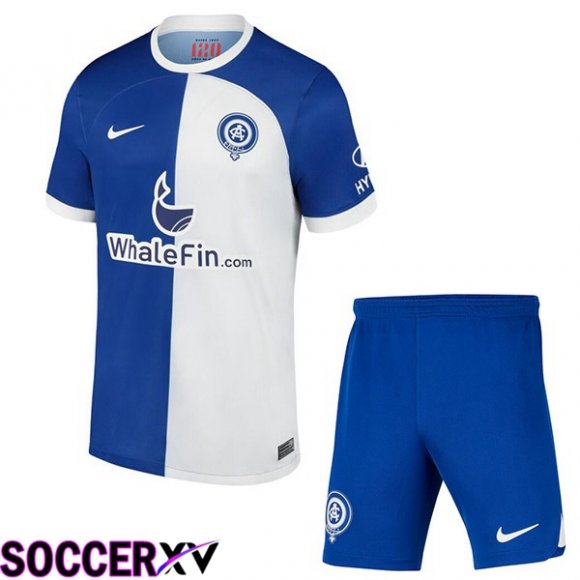 Atletico Madrid Kids Soccer Jersey Away Blue 2023/2024