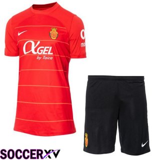 RCD Mallorca Kids Soccer Jersey Home Red 2023/2024