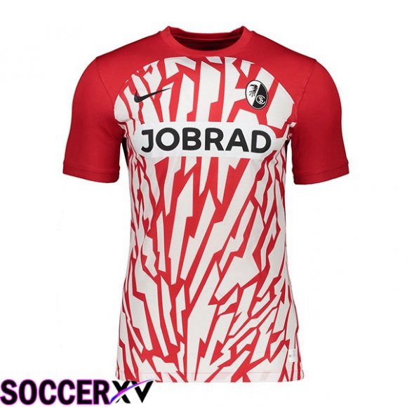 SC Fribourg Soccer Jersey Home Red 2023/2024