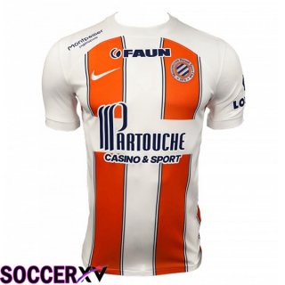 Montpellier HSC Soccer Jersey Away White Orange 2023/2024