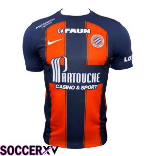 Montpellier HSC Soccer Jersey Home Blue Orange 2023/2024