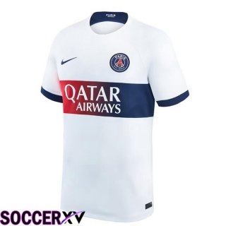 Paris PSG Soccer Jersey Away White 2023/2024