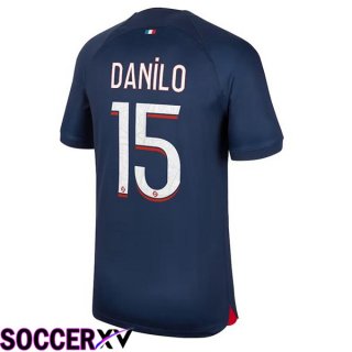 Paris PSG (Danilo 15) Soccer Jersey Home Royal Bluee 2023/2024