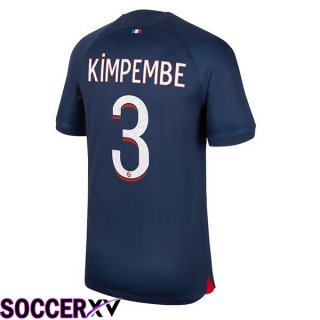 Paris PSG (Kimpembe 3) Soccer Jersey Home Royal Bluee 2023/2024