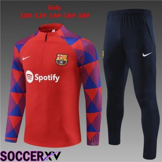 FC Barcelona Kids Training Tracksuit Suit Red 2023/2024