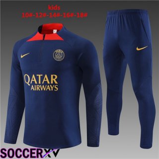 Paris PSG Kids Training Tracksuit Suit Royal Bluee 2023/2024