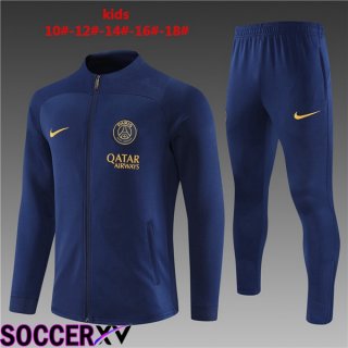 Paris PSG Kids Training Jacket Suit Royal Bluee 2023/2024