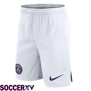 Paris PSG Soccer Shorts Away White 2023/2024