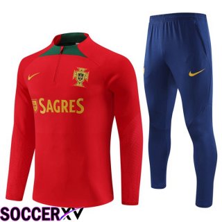 Portugal Training Tracksuit Suit Red 2023/2024