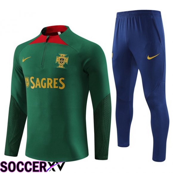 Portugal Training Tracksuit Suit Green 2023/2024