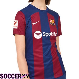 FC Barcelona Womens Soccer Jersey Home Blue Red 2023/2024